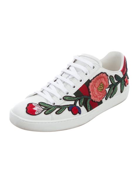 gucci flower sneakers replica|gucci ace sneakers real.